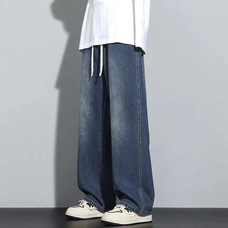 Baggy Jeans voor Heren – Verstelbaar Trekkoord