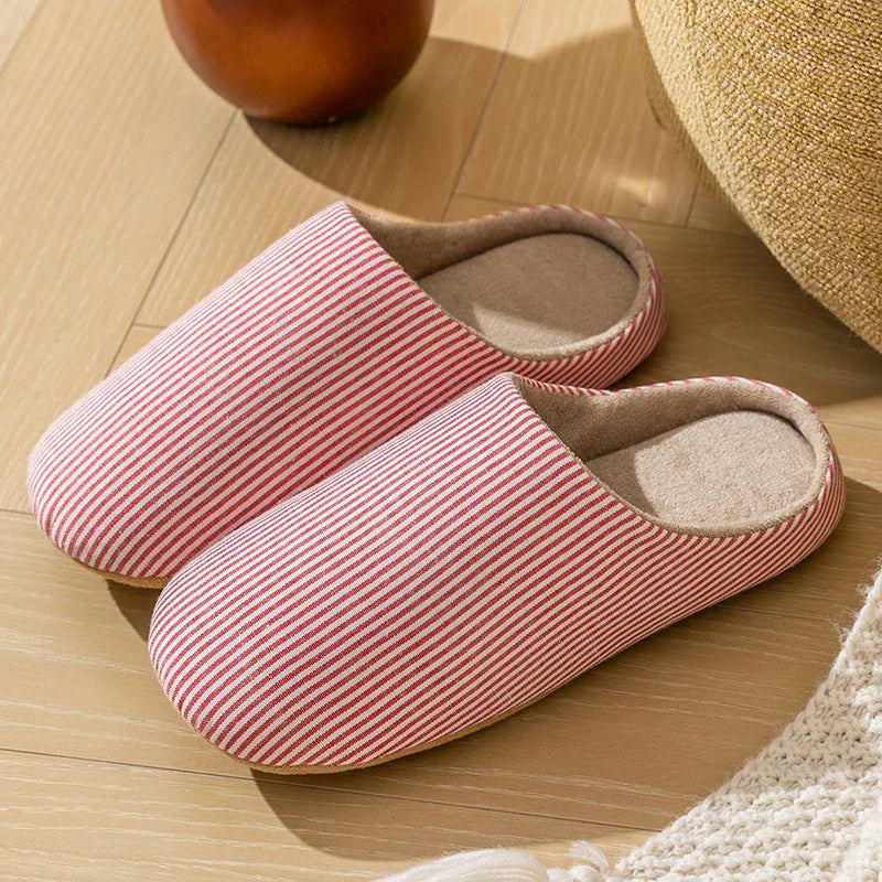 Unisex Pantoffels voor Binnen – Gestreept en Praktisch