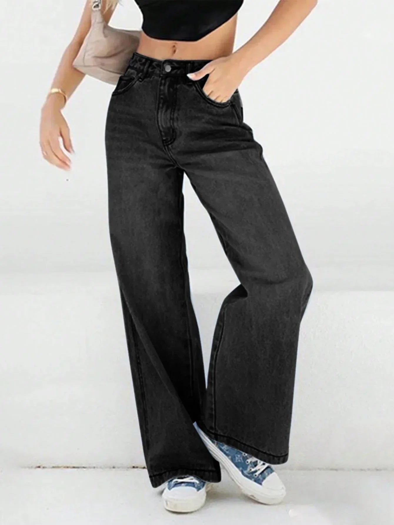 Baggy Jeans voor Dames – Hoge Taille