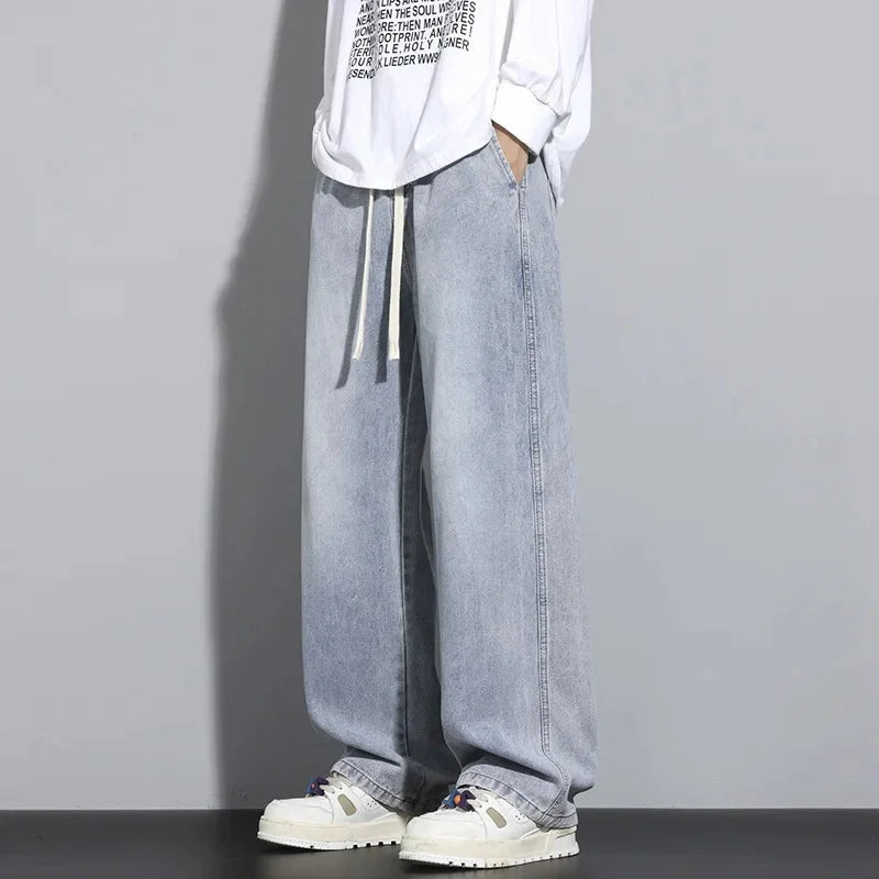 Baggy Jeans voor Heren – Verstelbaar Trekkoord