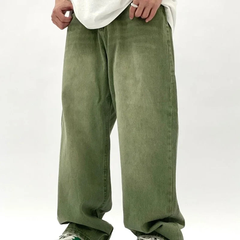 Baggy Jeans voor Heren – Groen