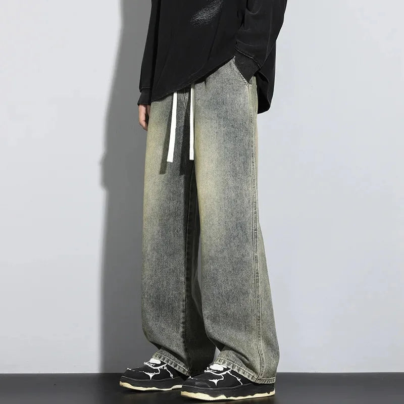 Baggy Jeans voor Heren – Verstelbaar Trekkoord