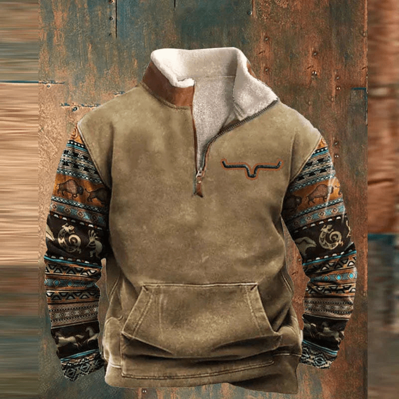 Herensweatshirt met rits – Winter