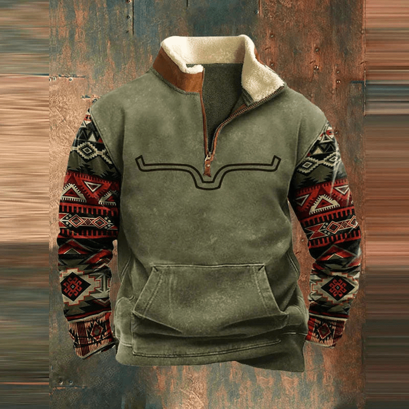 Herensweatshirt met rits – Winter