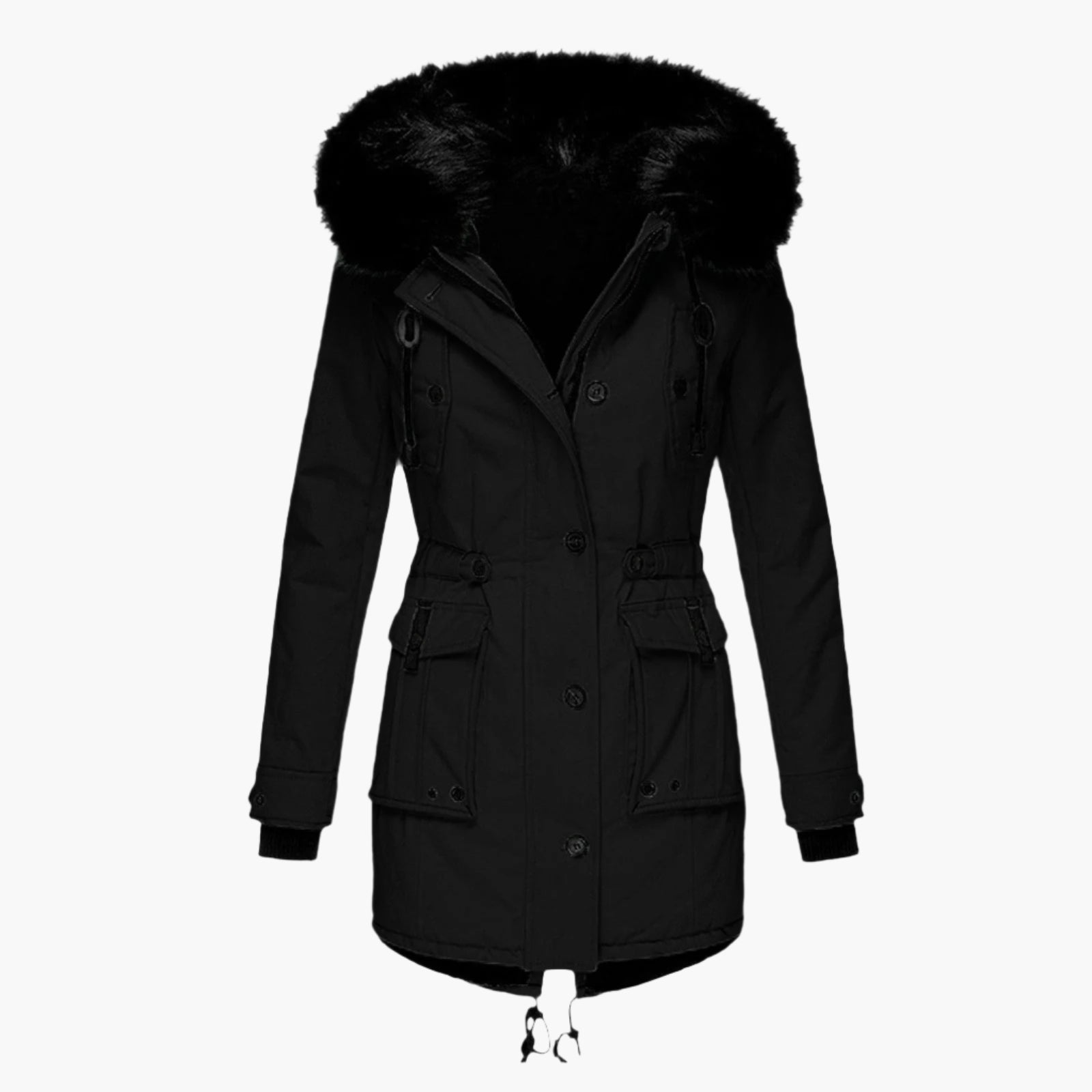 Dames Winterparka met Kunstbontkraag – Warme Outdoorjas voor Koude Dagen