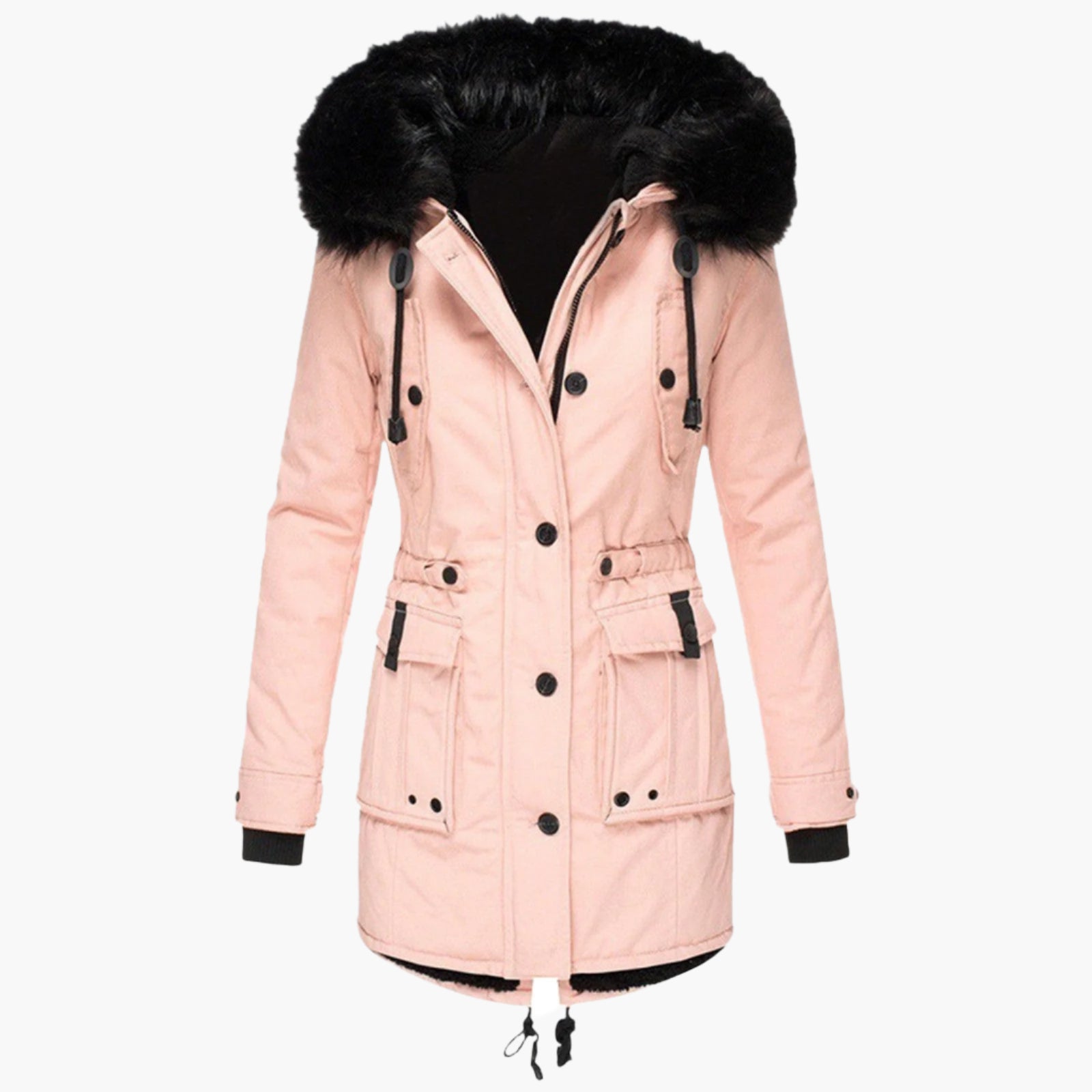 Dames Winterparka met Kunstbontkraag – Warme Outdoorjas voor Koude Dagen