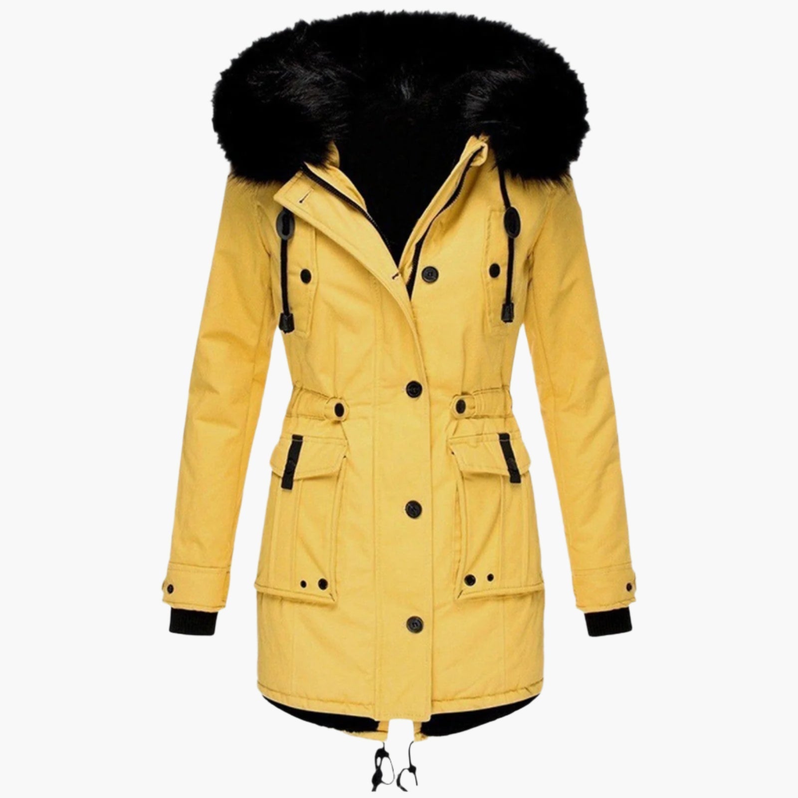 Dames Winterparka met Kunstbontkraag – Warme Outdoorjas voor Koude Dagen