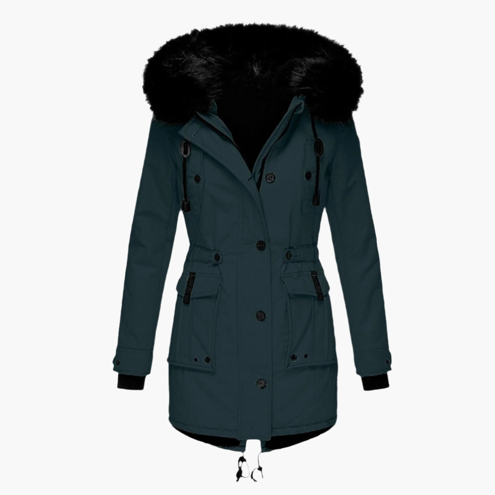 Dames Winterparka met Kunstbontkraag – Warme Outdoorjas voor Koude Dagen