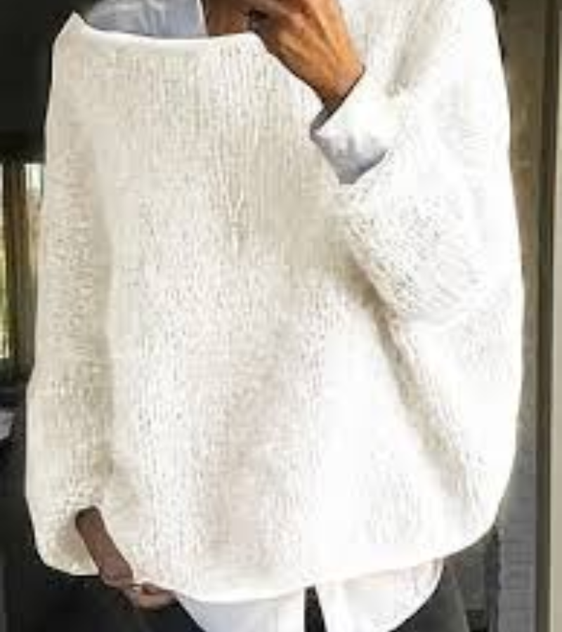Dames Oversized Gebreide Trui – Los vallend en Zacht