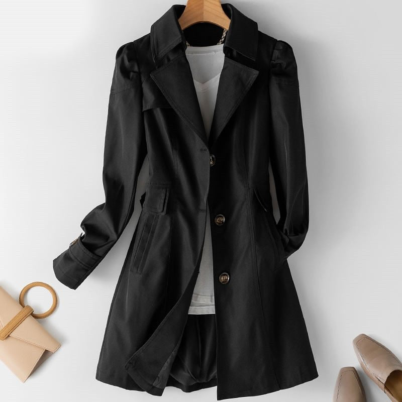 Dames Trenchcoat – met Knopen