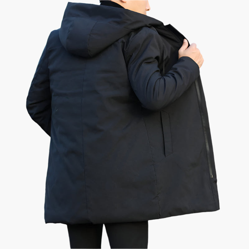 Heren Winterjas met Capuchon – voor Herfst en Winter