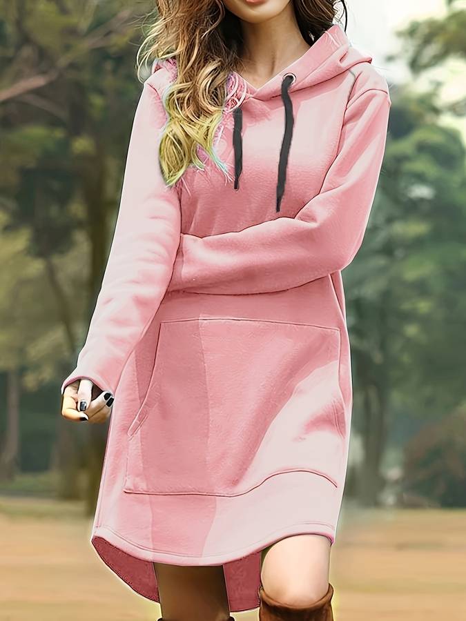 Hoodie Jurk voor Dames – Met Buikzak