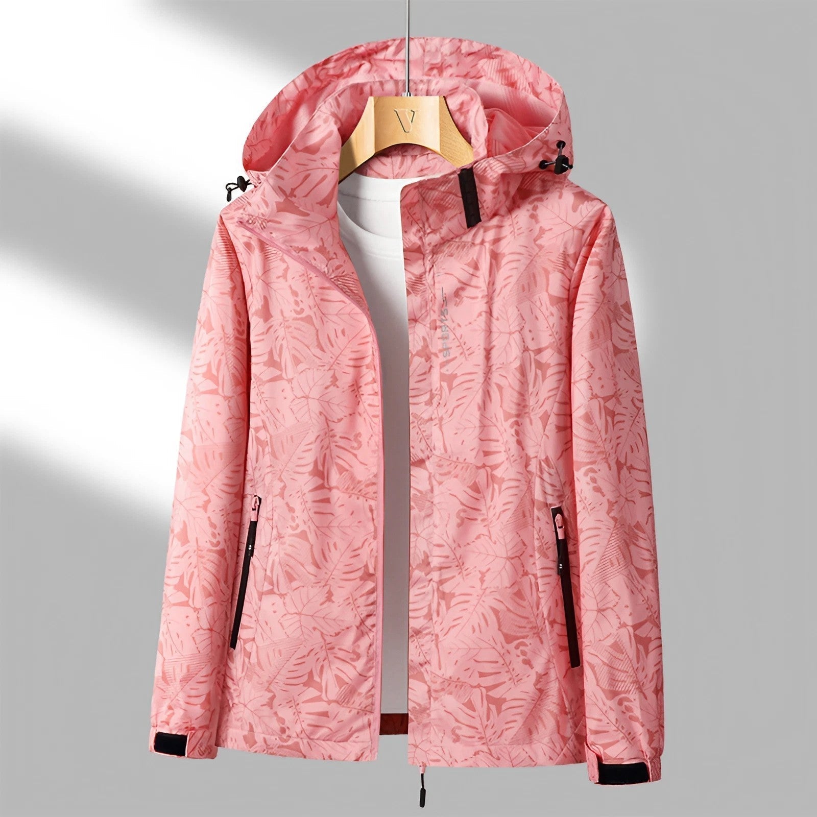 Lichte Dames Jas – Met Capuchon en Ritssluiting