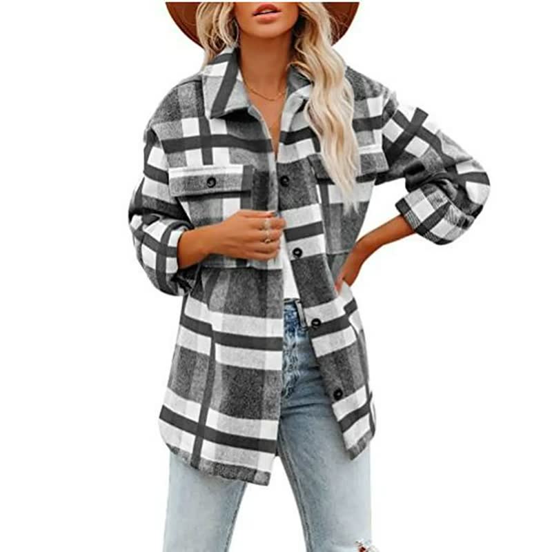 Dames Blouse – Met Lange Mouwen en Knoopsluiting