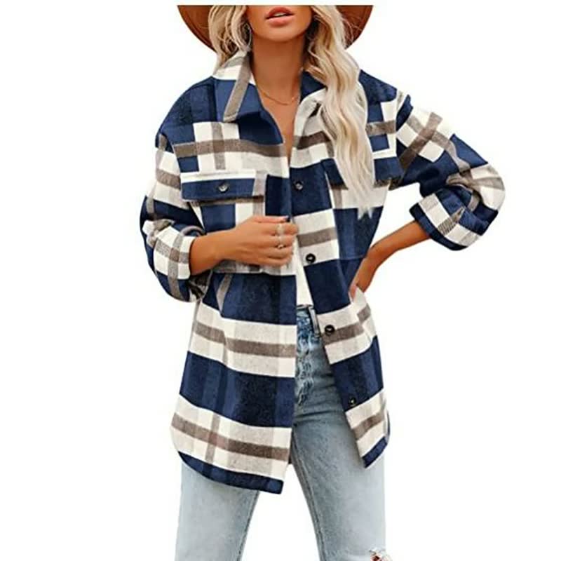 Dames Blouse – Met Lange Mouwen en Knoopsluiting