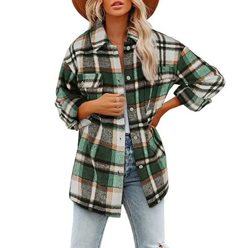 Dames Blouse – Met Lange Mouwen en Knoopsluiting
