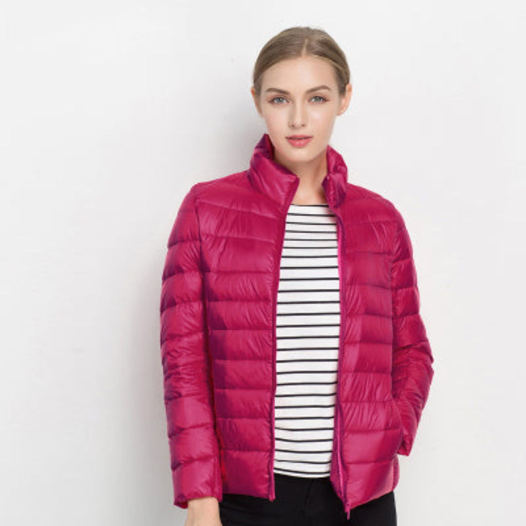 Dames Gewatteerde Jas met Lange Mouwen – Warm Model