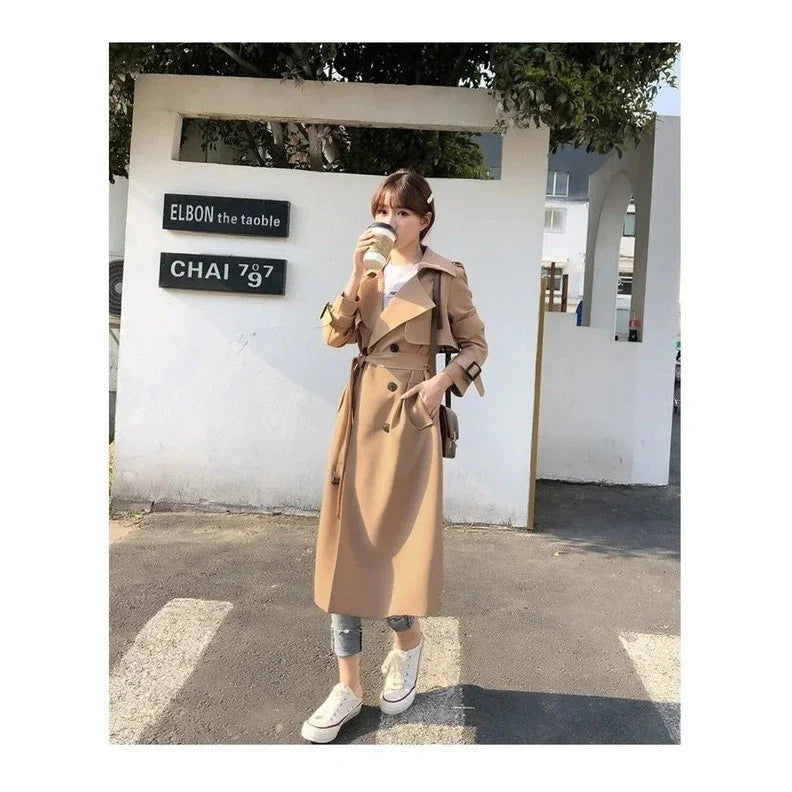 Dames  Lange Trenchcoat